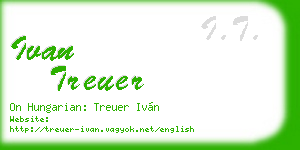 ivan treuer business card