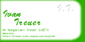 ivan treuer business card